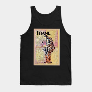 John Coltrane Legendary Jazz Saxophone Player Colorful Modern Art Original Design T-Shirt - Gift for Vinyl Collector, Jazz Fan or Musician Tank Top